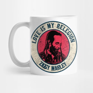 Retro Style Fan Art Design ziggy Marley Reggae Music Mug